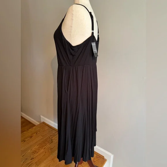 NWT Torrid Black Supersoft Button-Front Midi Dress - Torrid Size 3 (22-24, 3X) - Picture 10 of 16